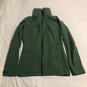 Prana Forest Green Rain Coat/Jacket/Windbreaker